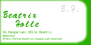 beatrix holle business card
