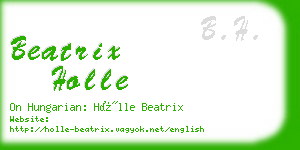 beatrix holle business card